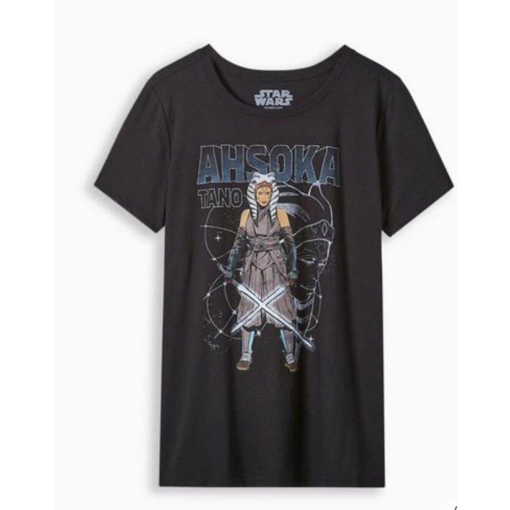 Torrid Star Wars Ahsoka Classic Fit Crew Neck Top Size 5 5X NWT